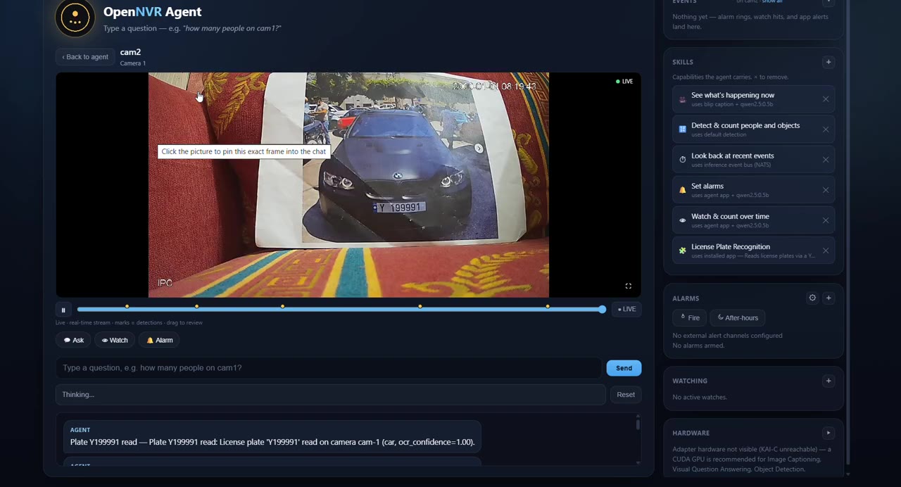 Camera agent demo: setup